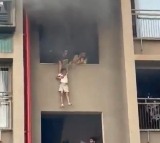 Mother Drops Children From Balcony to Escape Apartment Fire