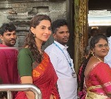 Meenakshi Chaudhary Visits Tirumala Venkateswara Swamy Temple
