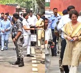 Robert Vadra reaches ED office for 2nd round of questioning, Priyanka Gandhi accompanies him