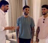 Padi Kaushik Reddy Meets Surya Kumar Yadav and Tilak Varma