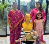 Hanshitha, Daughter of Dil Raju, Installs Mother's Statue at Home