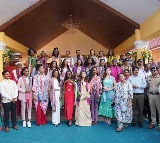 Miss World Contestants Visit Yadadri Lakshmi Narasimha Swamy Temple