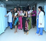 Miss World Contestants Visit Hyderabad Hospital