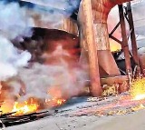 Fire Accident at Visakhapatnam Steel Plant as Molten Steel Spills from Furnace