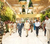 CM Chandrababu Visits Bengaluru Airport’s New Terminal 2, Praises Eco-Friendly Design