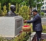All-party delegation pays floral tributes to Mahatma Gandhi in Tokyo