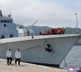 Kim Jong Un Witnesses Mishap During North Korea Warship Launch