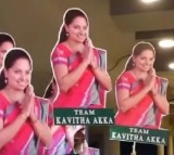 Kavitha Returns From US Trip Supporters Chant CM CM Slogans