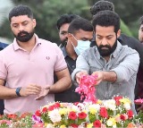 Jr NTR and Kalyan Ram Pay Tributes at NTR Ghat