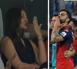 Virat Kohli Flying Kiss to Anushka Sharma After RCB Victory