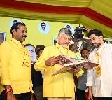 Chandrababu Applauds Nara Lokesh at Mahanadu