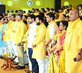 Chandrababu Naidu TDP Leaders Focus on Development and Welfare at Mahanadu