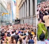Indian Wedding Barat Blocks Wall Street in New York
