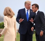 Trump jokes with Macron about viral video incident