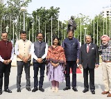 Kanimozhi-led delegation begins visit in Spain, pays tribute to Mahatma Gandhi's statue