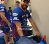 Rohit Sharmas Funny Exchange with Karan Sharma After Giving Away Bats