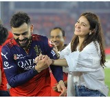 Virat Kohli Anushka Sharma Share Emotional Moments with IPL Trophy