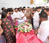 KCR breaks down while paying last respects to BRS MLA