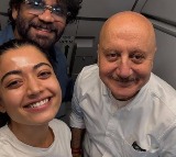 Anupam Kher bumps into Rashmika Mandanna & Nagarjuna during his flight to Mumbai