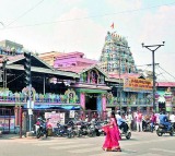 Balkampet Yellamma Temple Decorated with Apples
