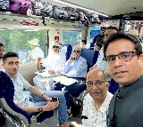 Dr Farooq Abdullah pays obeisance at Mata Vaishno Devi shrine after spending night there