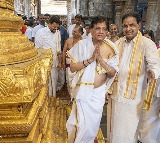 Union Minister Piyush Goyal offers prayers at Tirumala temple