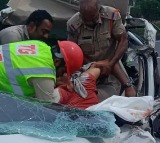 Police Officers Died In Road Accident Near Kodad