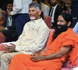 Chandrababu Naidu Baba Ramdev calls him Gods gift to Telugu people