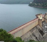 Krishna River Flood Flow Decreases at Srisailam Dam