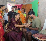 Vanitha Visits Appalaraju in Dharmavaram First Step in Good Governance