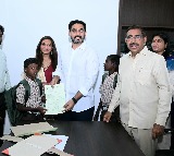 Nara Lokesh Supports Beggar Children Gets School Admission