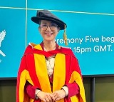 Manisha Koirala receives an Honorary Doctorate from the University of Bradford