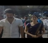 Vijay Deverakonda and Bhagyashri Borse visit Tirumala