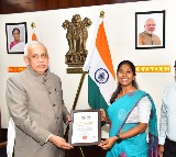 Andhra Governor felicitates Major Kavitha Vasupalli for her historic feat