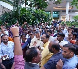 Chandrababu Naidu Leaves Singapore Telugu People Gather to Bid Farewell