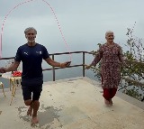 Milind Soman's mother does skipping every day even at 86