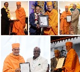 BAPS' Gnanvatsal Swami honoured across the US