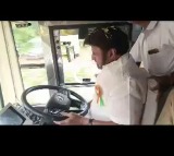 Balakrishna drives RTC bus in Hindupur video