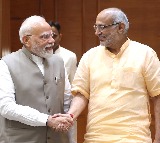 CP Radhakrishnan Met PM Modi After VP Nomination