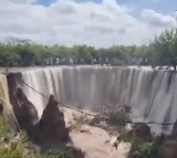 Rajasthan Floods Create Overnight Waterfall