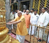 CP Radhakrishnan offers prayers at Padmavati temple near Tirupati