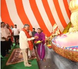 Chandrababu Naidu Visits Maha Shakti Ganapati in Vijayawada