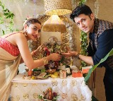 Surbhi Chandna welcomes Gannu Bappa with soulful aartis & delicious bhog