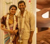 Vishal and Dhansika Engagement Photos Viral