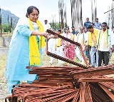 Minister Savitha Inspects Jagans Incomplete Medical College