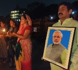Devotees perform Ganga aarti in Prayagraj for PM Modi’s long life on eve of his 75th birthday