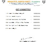 BJP Appoints GST Committee in Telangana