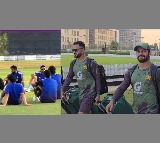 India Pakistan Teams Practice at Same Ground in Dubai
