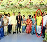 Nimmala Ramanaidu Wears Yellow Shirt at Daughters Wedding