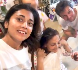 Shriya Saran treats with a glimpse of her dad's birthday celebration: 'Love always'